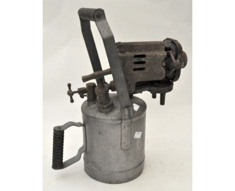 An unusual large blow lamp, 44cm high