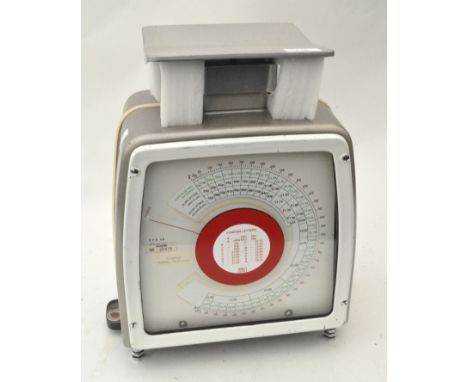 A vintage set of Post Office parcel scales,serial number 25416, 44 cm high 