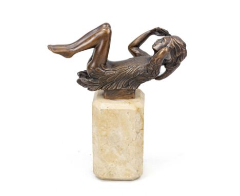 Ernst Fuchs (1930-2015), Paganeno, patinierte Bronze auf Marmorsockel gesteckt, ursprünglich für die Sammler-Flakon-Edition '
