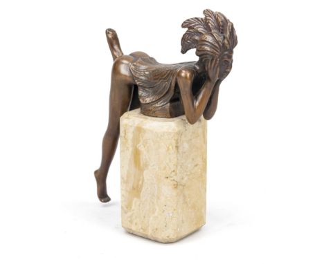 Ernst Fuchs (1930-2015), Papagena, Serie: Les Beaux Arts, Design Edition No. 9, 1999 Bronze signiert unten, nummeriert: 2710/