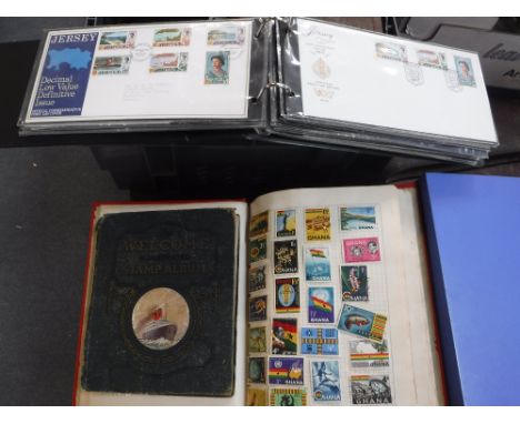 A COLLECTION OF VARIOUS FIRST DAY COVERS and a collection of stamps including Mint unused special edition series