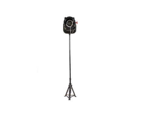 A vintage theatre/studio light, 244cms high.