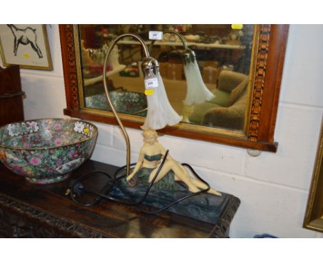 An Art Deco style table lamp 