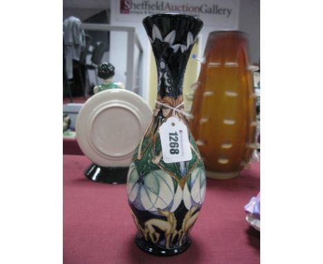 A Moorcroft Pottery "Diana the Huntress" Pattern Vase, designed by Vicky Lovatt, first quality, 26cm high.