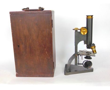 R & J Beck Ltd of London cased microscope 