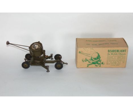 Britain's  die cast search light on a mobile chassis, reg no 459993 (in original box)