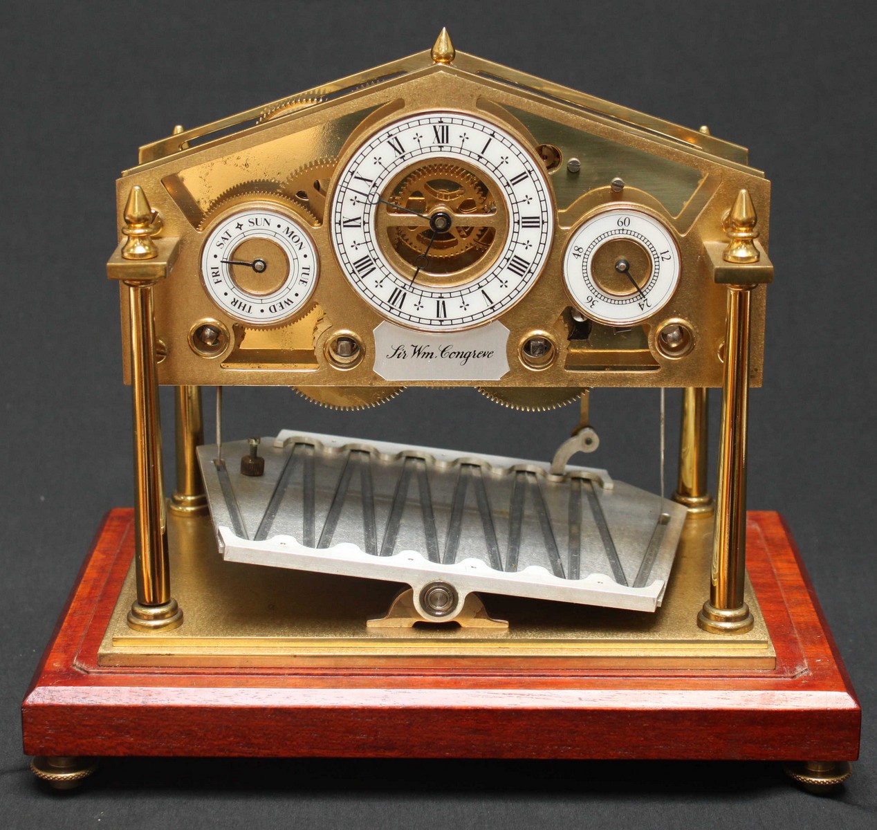 A late twentieth century Congreve rolling ball clock by Devon Clocks