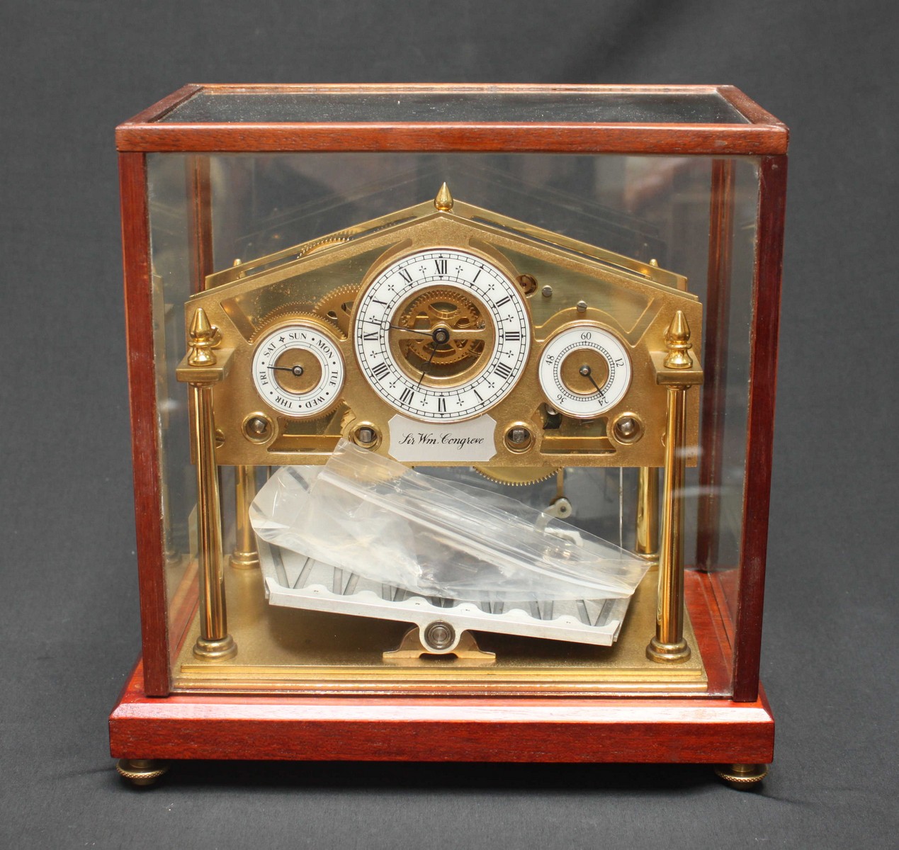 A late twentieth century Congreve rolling ball clock by Devon Clocks
