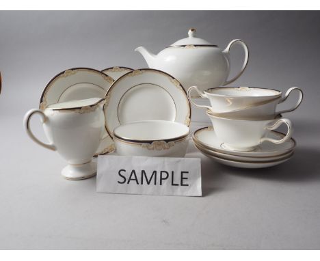 A Wedgwood bone china "Cavendish" pattern tea service for twelve 