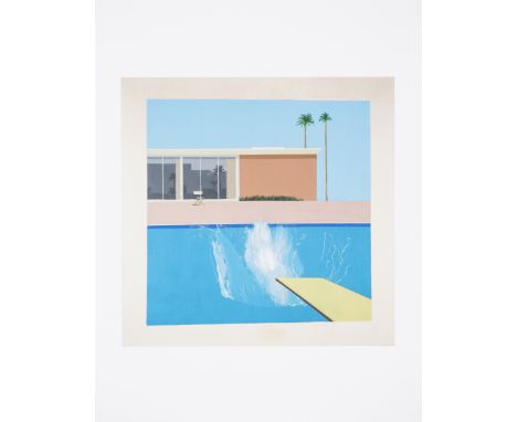 David Hockney OM CH RA, British b. 1937-A Bigger Splash, 2017;giclée print in colours on Somerset rag paper,  with the Tate b