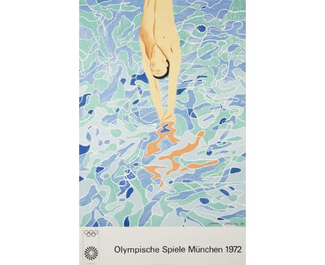 David Hockney OM CH RA,&nbsp;British b.1937-&nbsp;Olympische Spiele M&uuml;nchen, 1972;&nbsp;offset lithograph in colours on 