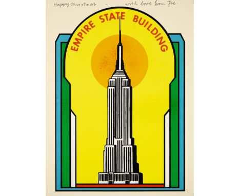 Joe Tilson RA,  British 1928-2023,Empire State building, New York, 1967;lithograph in colours on glossy wove,  inscribed 'Hap