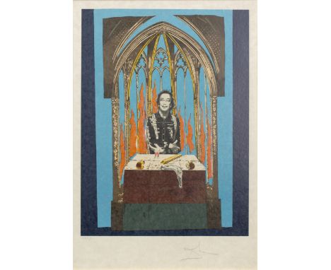 Salvador Dalí, Spanish 1904-1989,Dali's Inferno (Tarot the magician) (Field 78-5), 1978; lithograph on Japan paper of origina