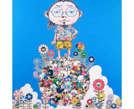 Takashi Murakami,&nbsp;Japanese b. 1962- Me Among The Supernatural, 2013; offset lithograph on wove paper, signed and numbere