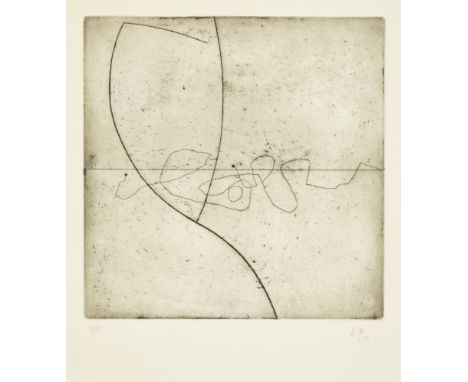 Victor Pasmore CH CBE, British 1908-1998,Untitled, 1972;etching and aquatint on wove,  signed with initials and dated and num