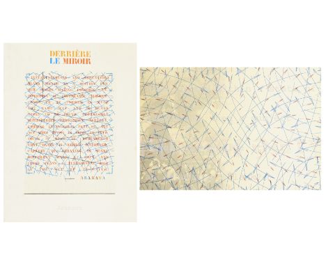 Shusaku Arakawa, Japanese 1936-2010,Derrière le Miroir no. 252;lithograph in colours on wove,  a folder including ten pages o
