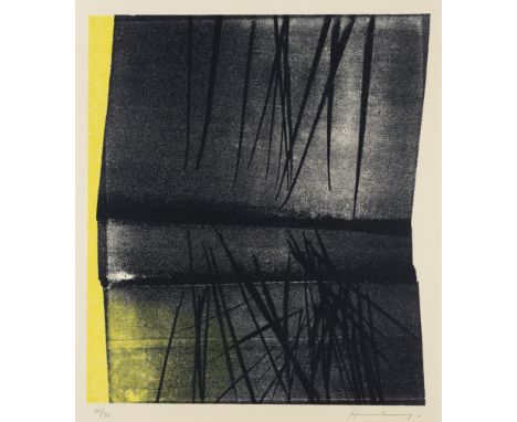 Hans Hartung,&nbsp;German/French 1904-1989,&nbsp;Untitled, from Heraclite - La foudre pilote l'univers, 1977;&nbsp;lithograph