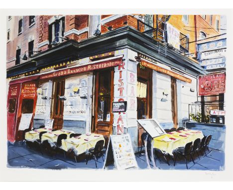 Bob Dylan, American b.1941-   Little Italy, Lower Manhattan, 2016;giclée print in colours on archival 100% cotton mould made 