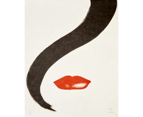 Ren&eacute; Gruau,&nbsp;Italian 1909-2004,&nbsp;L&egrave;vres Rouges, 1989;&nbsp;lithograph in colours on japan paper,&nbsp;s