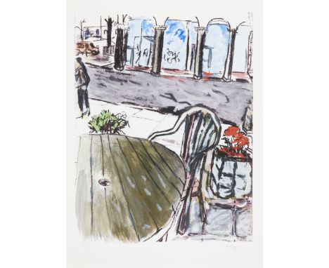 Bob Dylan,&nbsp;American b.1941-&nbsp;Sidewalk Caf&eacute;, 2011;&nbsp;gicl&eacute;e print in colours on Hahnem&uuml;hle 350g