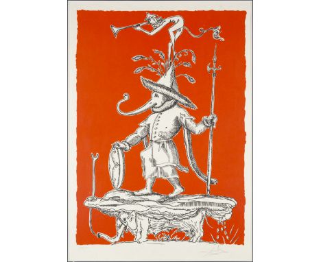 Salvador Dalí,  Spanish 1904-1989,Les Songes Drolatiques de Pantagruel, (Field 73-7), 1973;lithograph on Japan paper, signed 