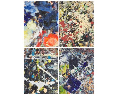 After Jackson Pollock, American 1912-1956,Beyond the Edge, the Studio Set 1;four archival pigment prints on Hahnemühle paper 