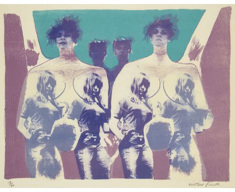 Alistair Grant,  British 1925-1997,Untitled;lithograph printed in colours on wove, signed in pencil and numbered 18/20, image