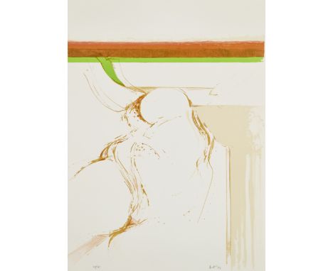 Adrian Heath,  British 1920-1992,Untitled, 1973;lithograph in colours on wove,  from the Mark Rothko memorial portfolio, sign