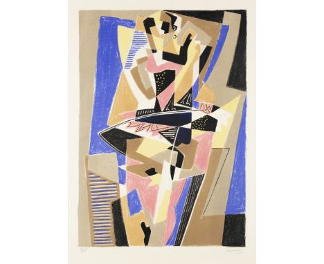 Gino Severini, Italian 1883-1966,La Danseuse, 1958;lithograph in colours on wove,  signed in pencil and numbered 81/95,  shee