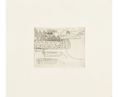 Bryan Pearce,British 1929-2007,&nbsp;West Pier, St. Ives, 1973,&nbsp;etching on wove,&nbsp;signed, dated and numbered 30/50 i