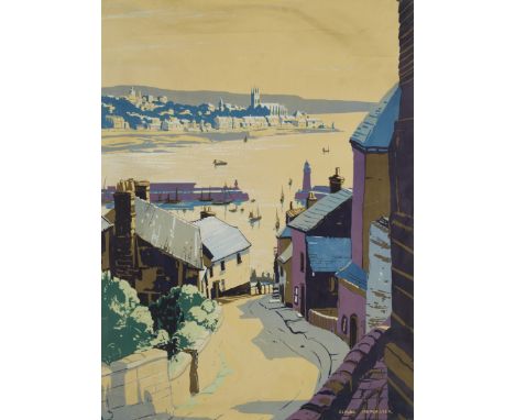 Claude Muncaster,&nbsp;British 1903-1974,&nbsp;Penzance;&nbsp;&nbsp;lithograph in colours on paper,&nbsp;signed in the plate,