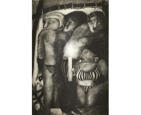 Ana Maria Pacheco,&nbsp;Brazilian b.1943-&nbsp;The Longest Journey, 1987;&nbsp;etching and aquatint on wove,&nbsp;sheet: 108.