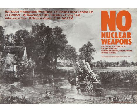 Peter Kennard,  British b.1949-No Nuclear Weapons, 1980;offset lithograph in colours on paper,  a photo montage by Peter Kenn