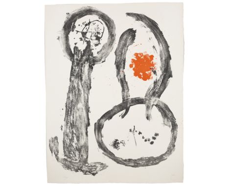 Joan Miró, Spanish 1893-1983, Plate 2 from Album 19, 1961;colour lithograph on wove paper,  signed with 'M' and numbered 47/7