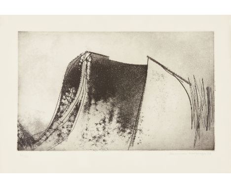 Alexander Mackenzie,  British 1923-2002,   Untitled landscape, 1973;   etching and aquatint on wove,  signed, dated and numbe