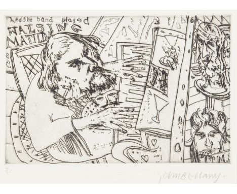 John Bellany CBE RA,Scottish 1942-2013, Waltzing Matilda;etching on wove, signed and numbered 4/25 in pencil,&nbsp;plate: 16 