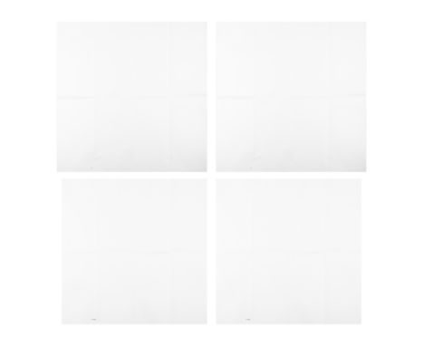 Stanley Brouwn,&nbsp;Surinamese/Dutch 1935-2017,&nbsp;1x1 step 1x1m, 1986;&nbsp;2 card folios, each containing 2 monochrome o
