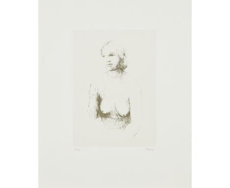 Henry Moore OM CH FBA, British 1898-1986,Nudes, Girl 1 (Cramer 396), 1974;monochrome lithograph on J Green waterleaf wove wit