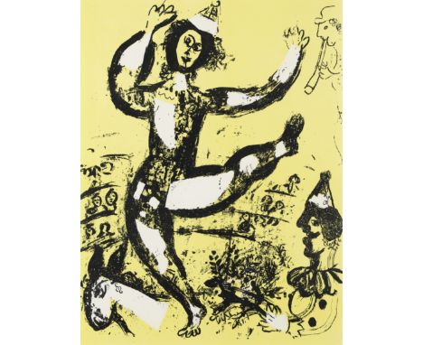 After Marc Chagall,French/Russian 1887-1985, The Circus, 1960;lithograph in colours on wove,&nbsp;from an unsigned and unnumb