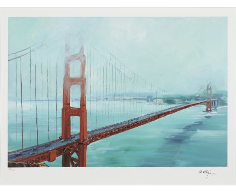 Bob Dylan,  American b.1941-The Golden Gate Bridge, San Francisco, 2023;giclée print on archival Magnani wove,  signed in pen