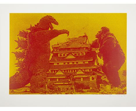 Russell Young,&nbsp;British b. 1960-King Kong vs. Godzilla, 2006; screenprint in colours on Somerset paper, signed in pencil 