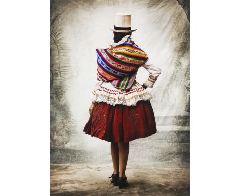 Mario Testino,  Peruvian b.1954-Traditional Mestiza Woman in Costume, Cusco, Peru, 2018;digital c-print, from the original pr