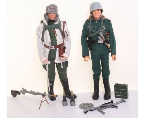 Palitoy Vintage Action Man Soldiers of The World, Russian Infantry, jacket, trousers, fur hat, belt, field glasses and case, 