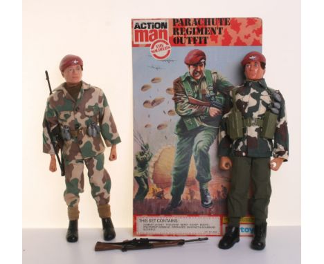 Palitoy Vintage Action Man Parachute Regiment The Soldiers, combat jacket, trousers, rubber beret, scarf, boots,equiptment we