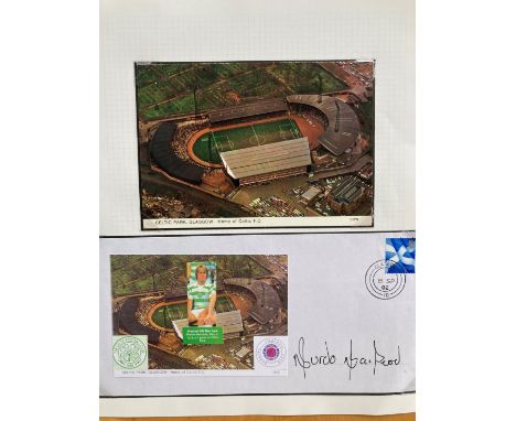 Celtic football legend Murdo MacLeod signed 2002 Greatest Old Firm goal cover. Set on A4 descriptive page with corner mounts.