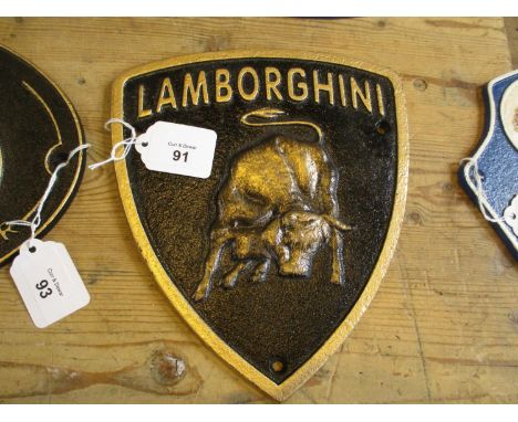 Lamborghini Plaque