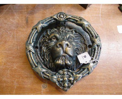Lion Head Door Knocker