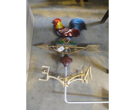 Cockerel Wall Mounted Weather Vane