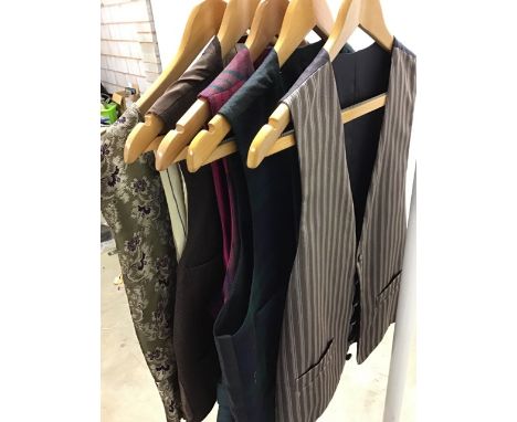 A collection of vintage gentleman's waistcoats to include Liberty &amp; Co.