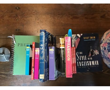 Collection of vintage fashion books
